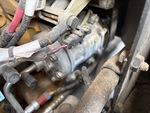Engine with A/C Compressor