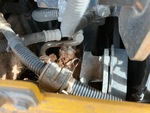 Engine with A/C Compressor