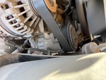 Engine with A/C Compressor