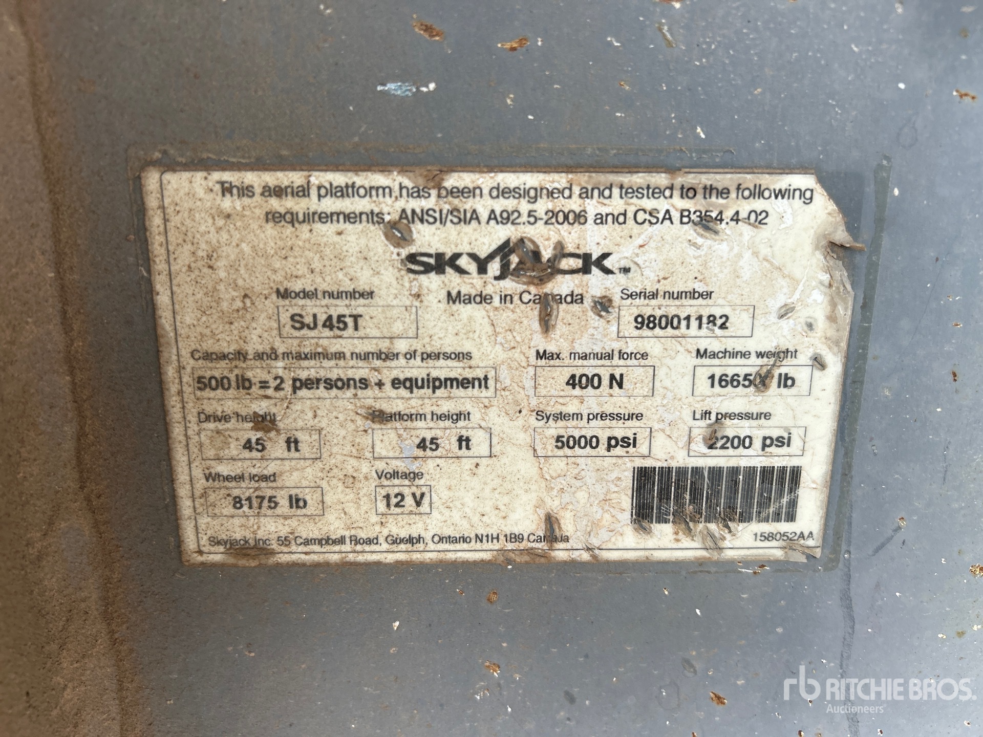 General Appearance with Numero seriale/numero d’identificazione del veicolo (VIN)