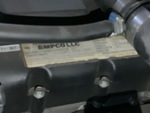 Engine with Emission Label