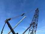 Crane Superstructure with Hängeleitung (Ausleger-Zugleitung)