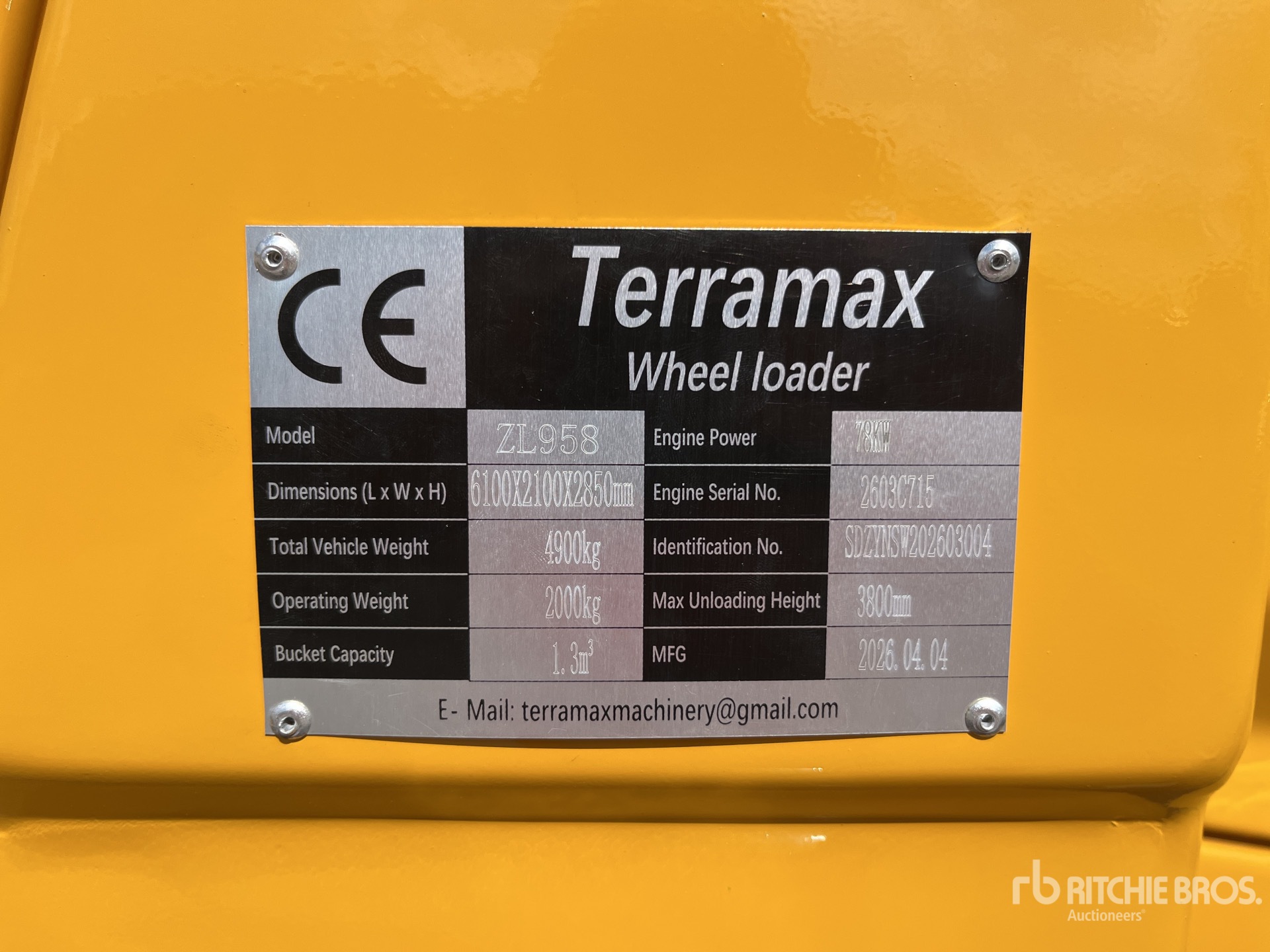 2026 TERRAMAX ZL958