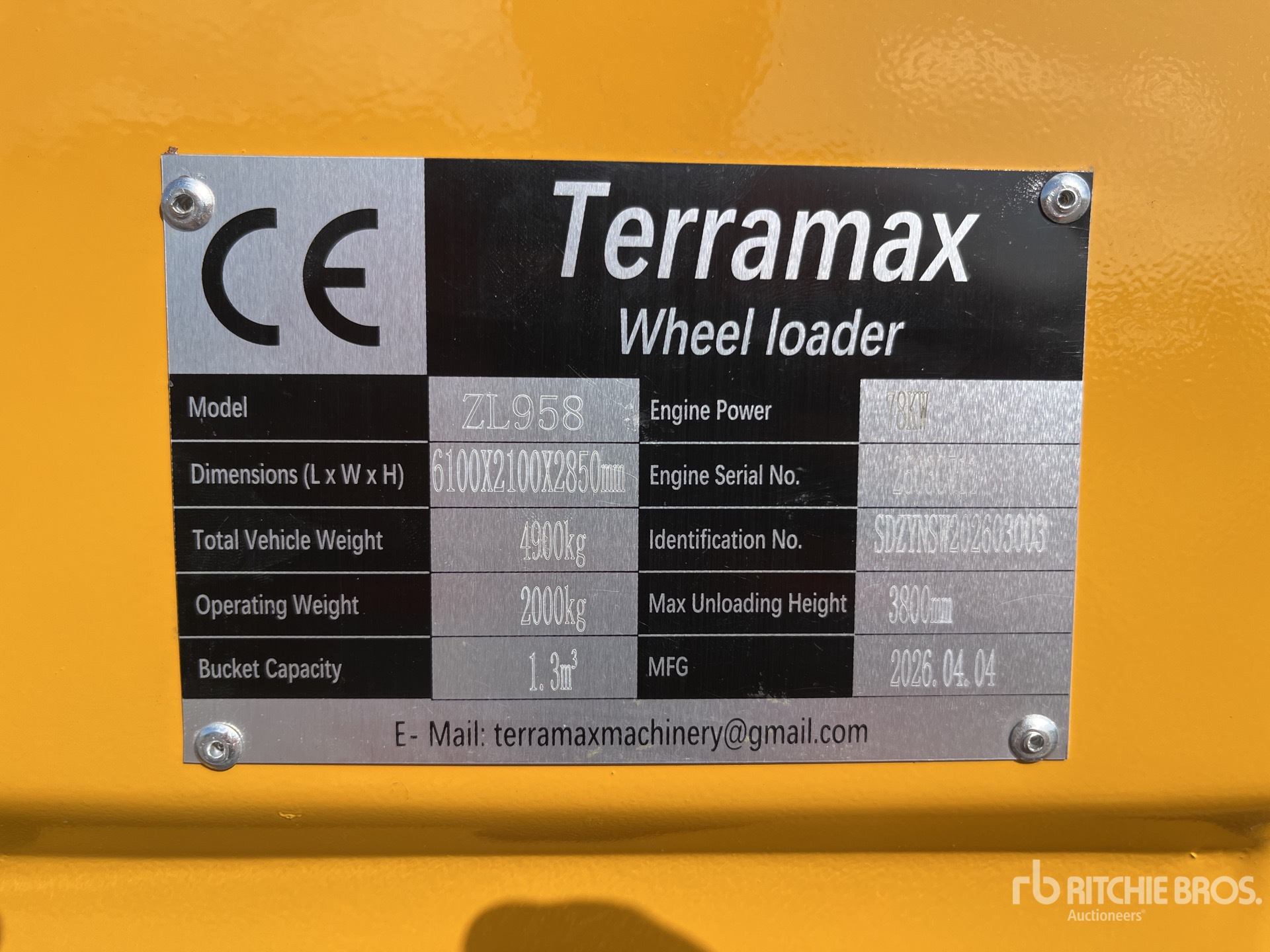 2026 TERRAMAX ZL958