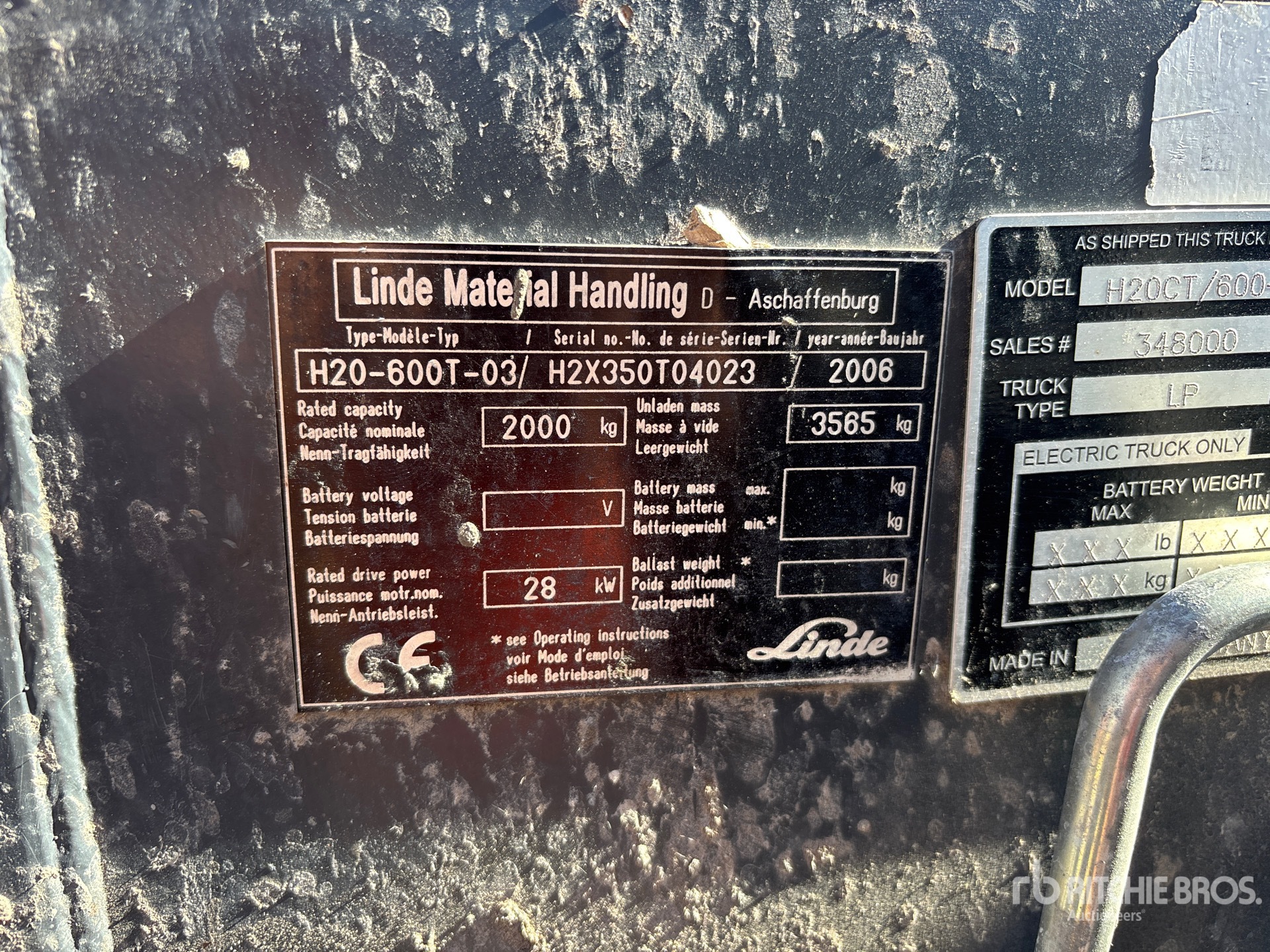 2006 Linde H20CT/600-03