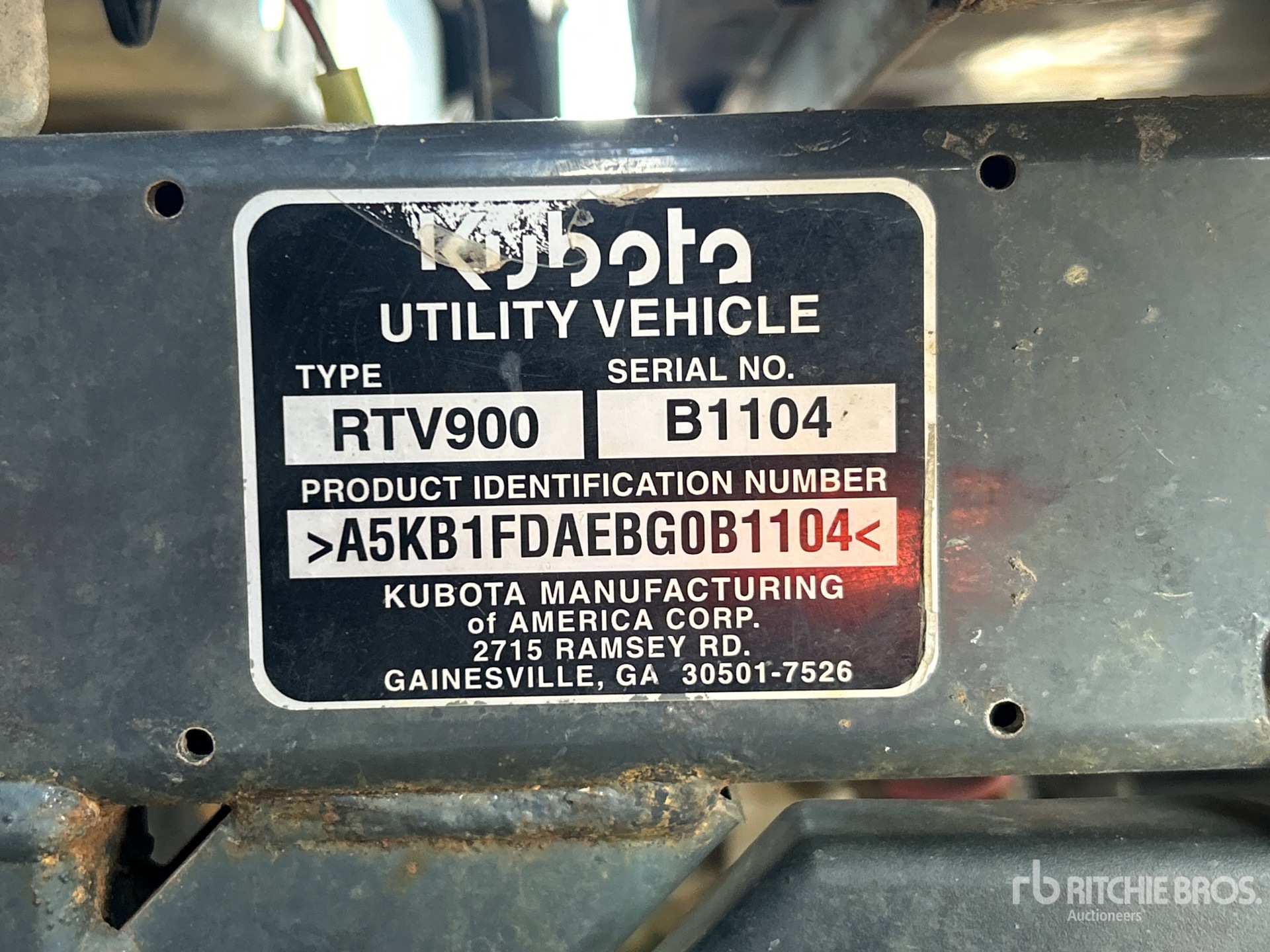 Photo of a 2011 Kubota RTV900G