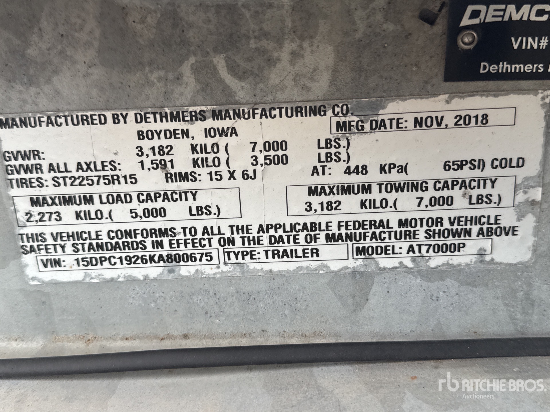 2019 Demco AT7000P