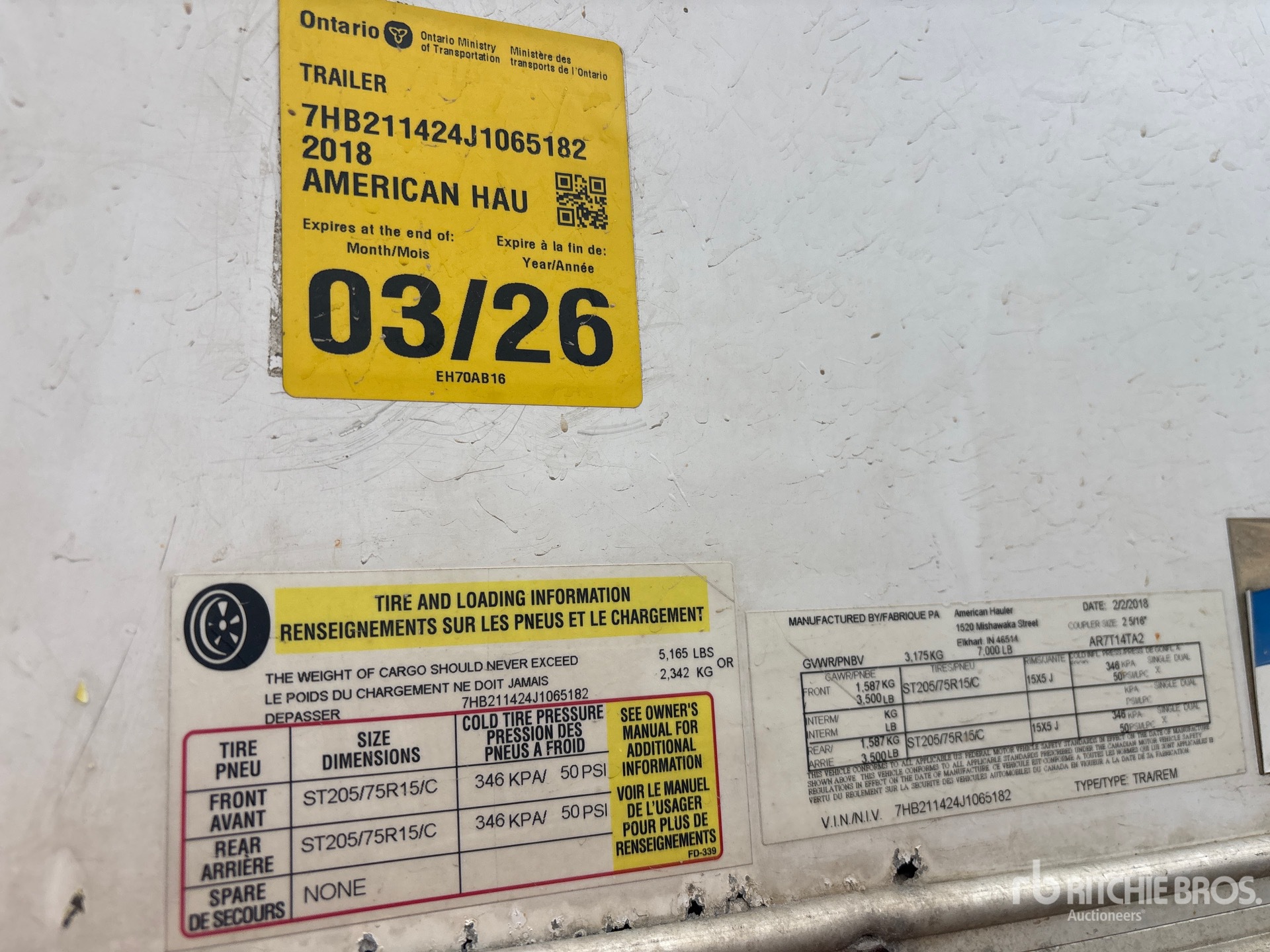 Photo of a 2018 American TRAILERS - HAUL