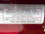 General Appearance with Motor Vehicle Safety Standards Label
