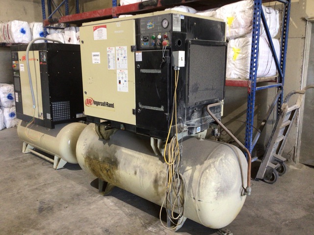 Ingersoll Rand 125 cfm Skid-Mounted Electric 100 gal Air Compressor