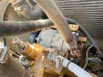 Engine with A/C Compressor