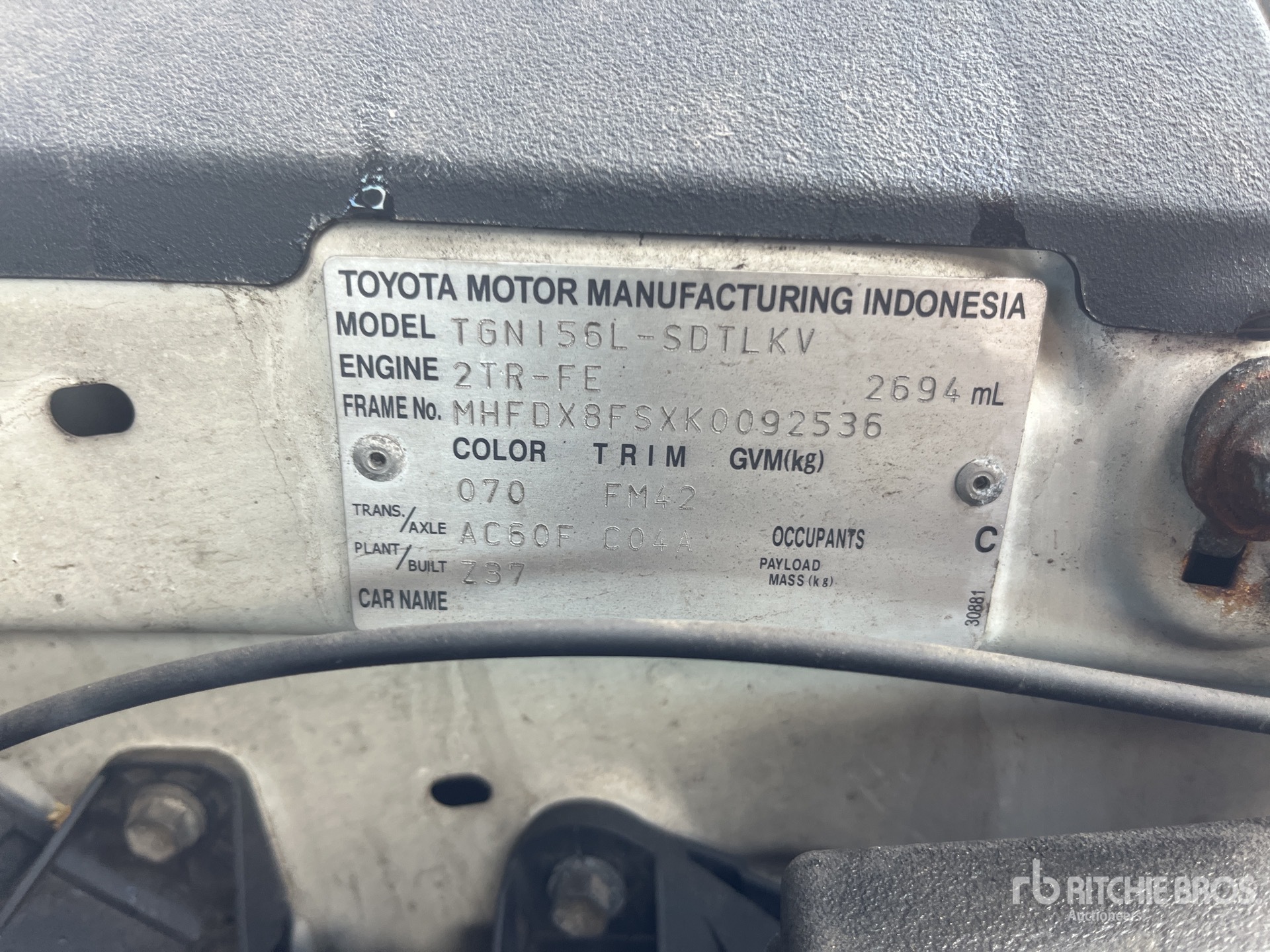 2019 Toyota FORTUNER