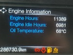 Cab with Engine Hours