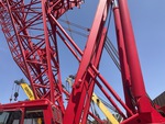 Crane Superstructure with Boom Stops