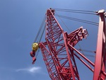 Crane Superstructure with Boom Length