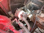 Engine with A/C Compressor