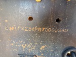 General Appearance with Frame Stamp Serial Number/VIN Photo