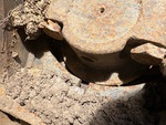 Undercarriage with Left Track Rollers