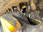 Undercarriage with Front Idler Wear