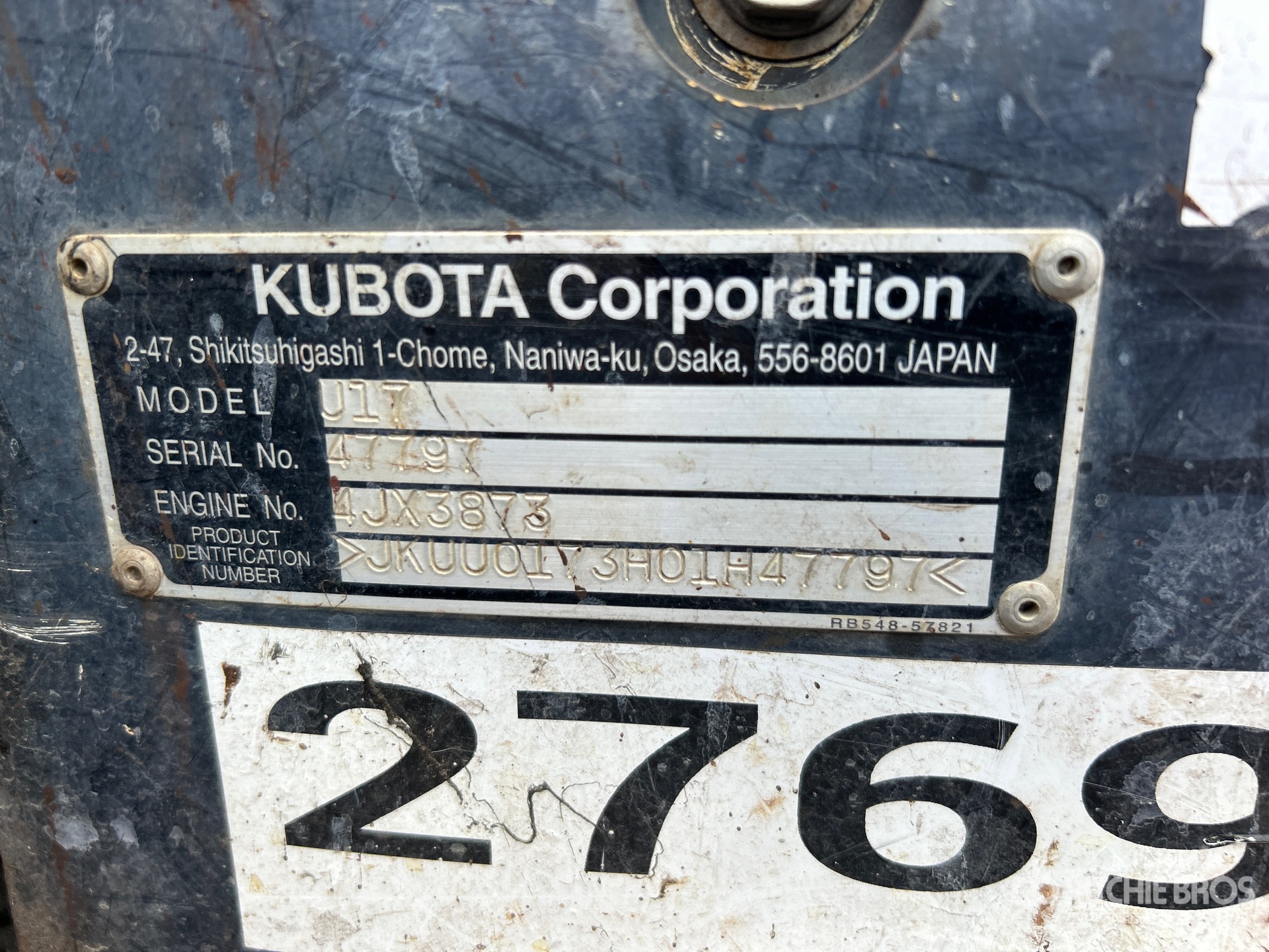 Photo of a 2019 Kubota U17