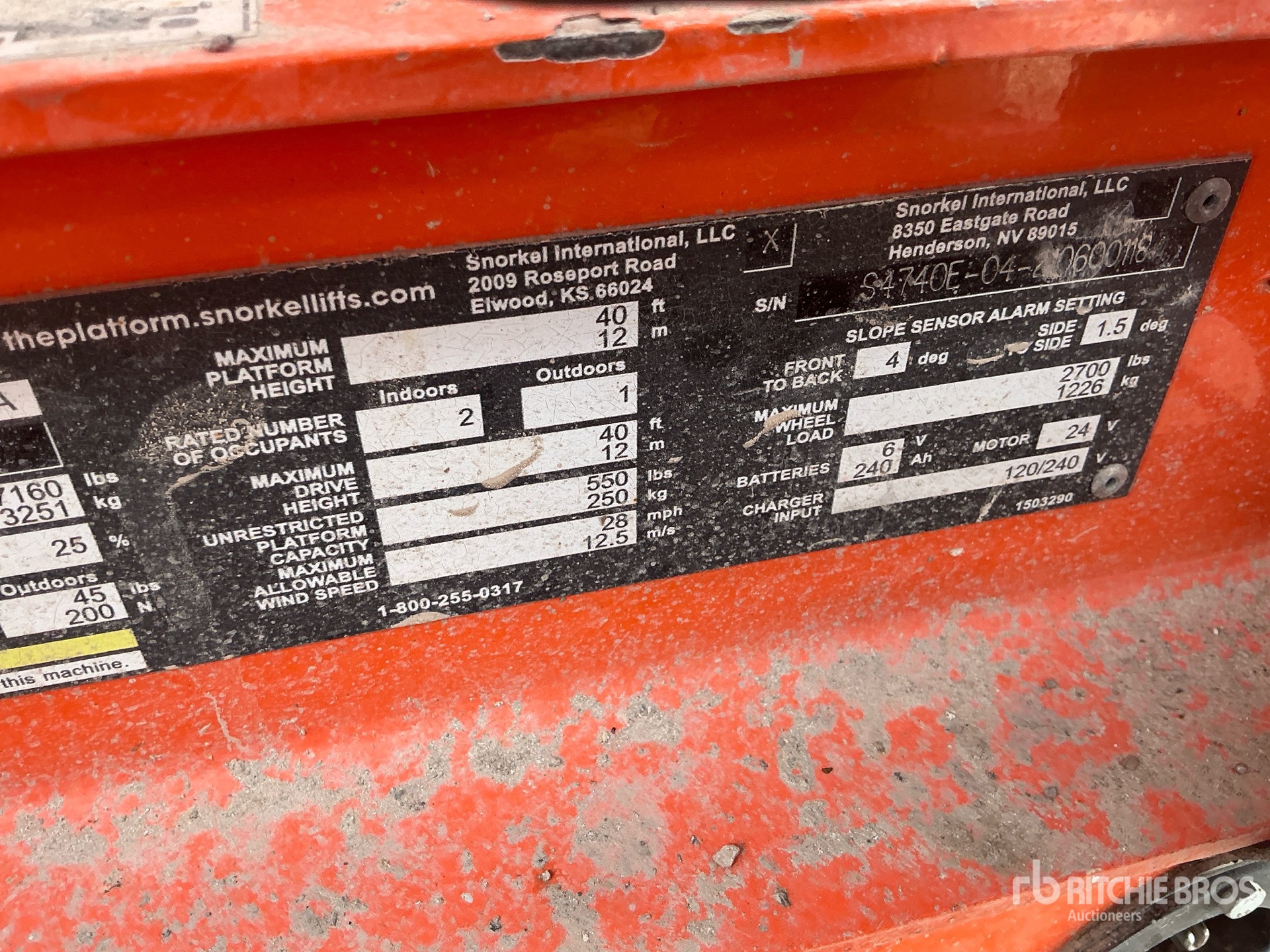 Photo of a 2021 Snorkel S4740E