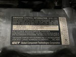 Engine with Emission Label