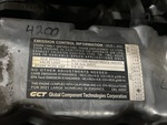 Engine with Emission Label