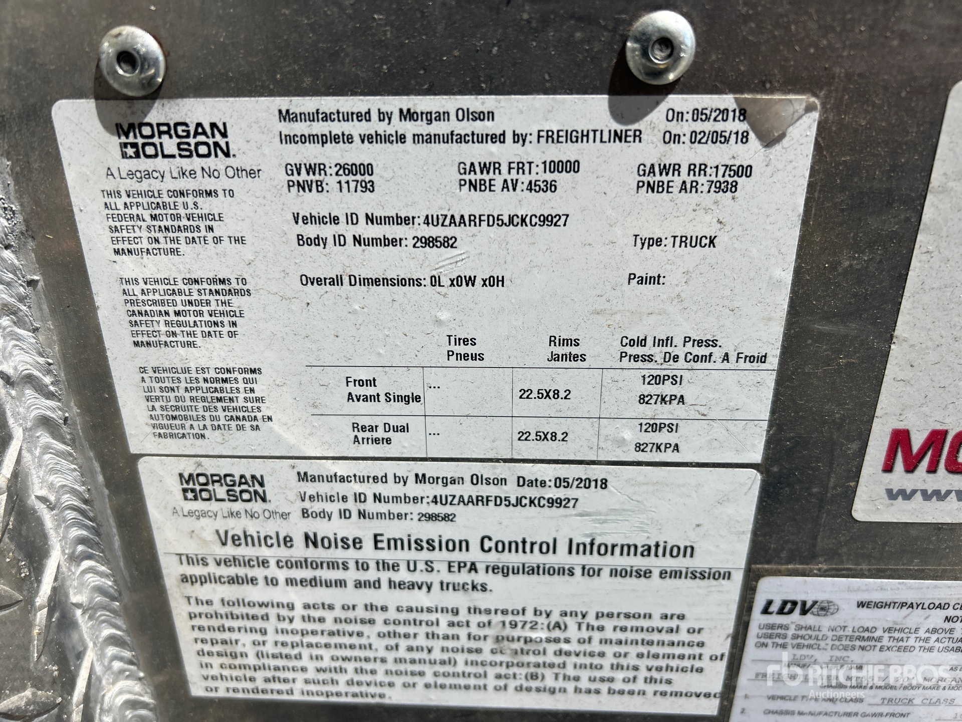 2018 Freightliner MT55