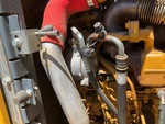 Engine with A/C Compressor