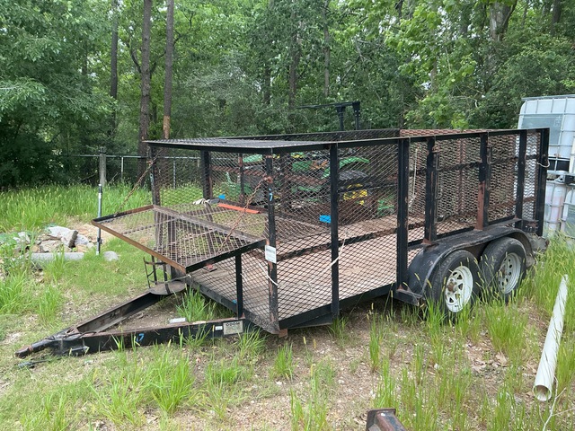 2012 Odom 12 ft T/A Landscape Trailer