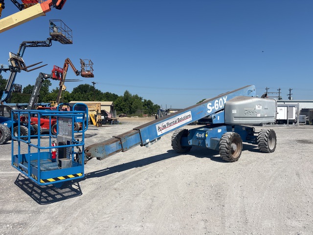 2012 Genie S60S 4WD Diesel Telescopic Boom Lift
