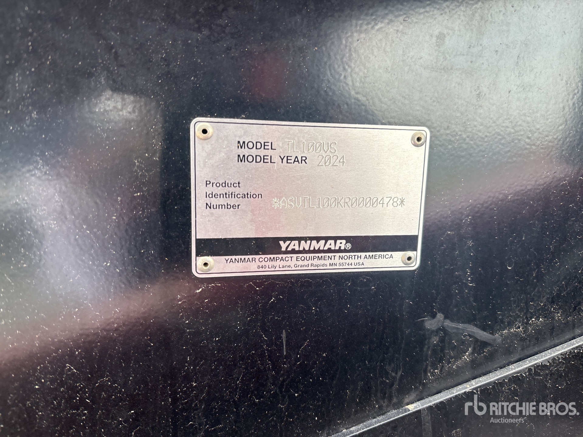 Photo of a 2024 Yanmar TL100VS