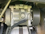 Engine with A/C Compressor