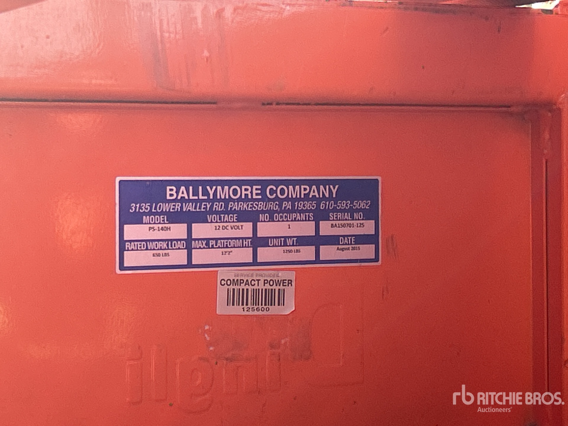 Photo of a 2015 Ballymore PS-140H