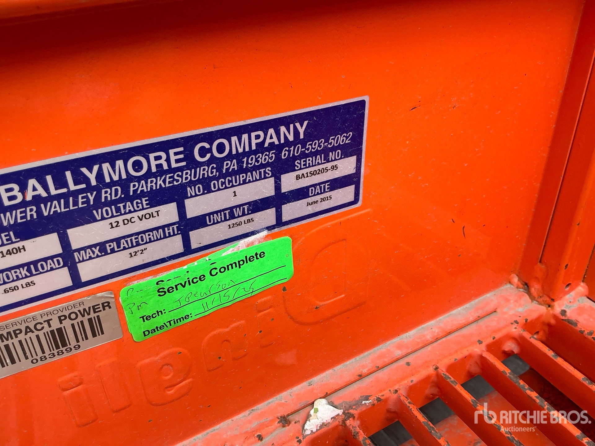 Photo of a 2015 Ballymore PS-140H
