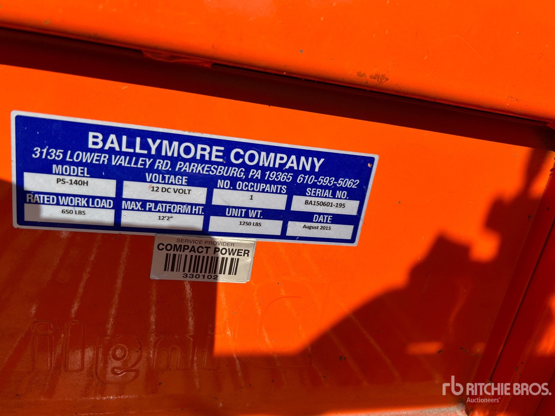 Photo of a 2015 Ballymore PS-140H