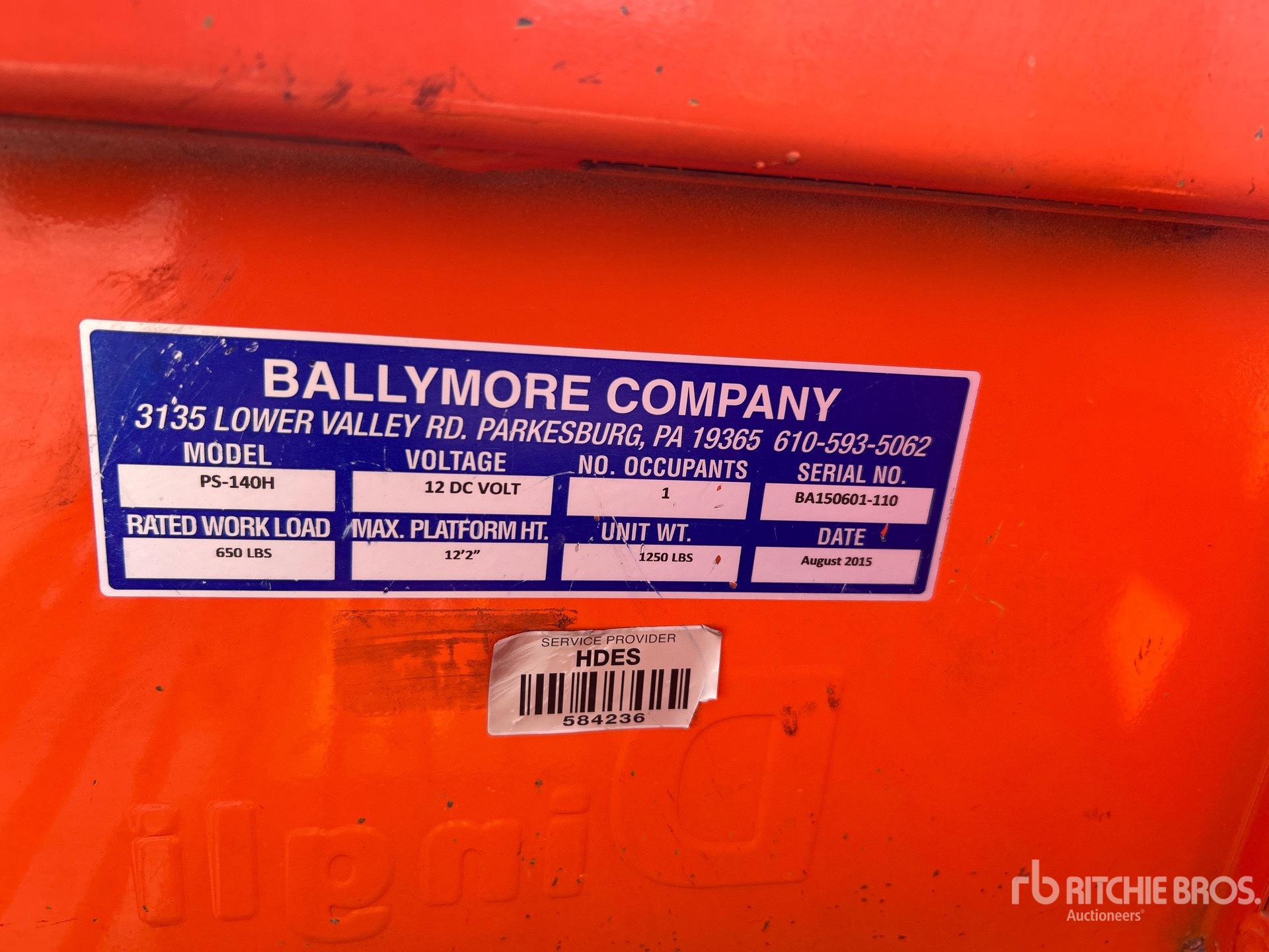 Photo of a 2015 Ballymore PS-140H