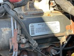 Engine with Emission Certification Label