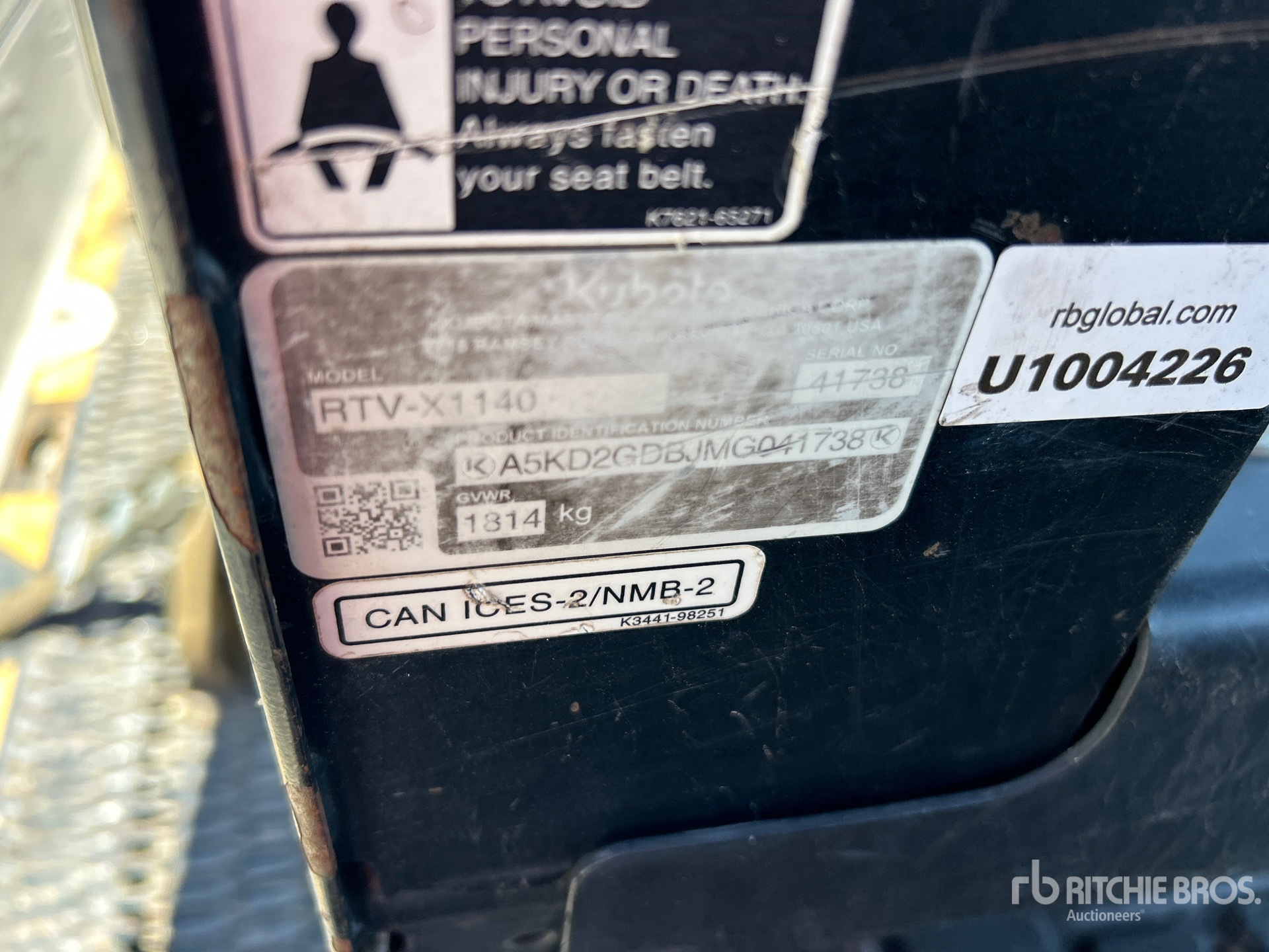 Photo of a 2021 Kubota RTV-X1140