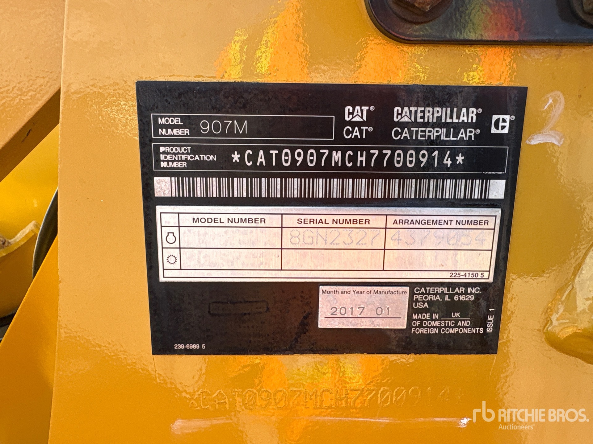 2017 Caterpillar 907M