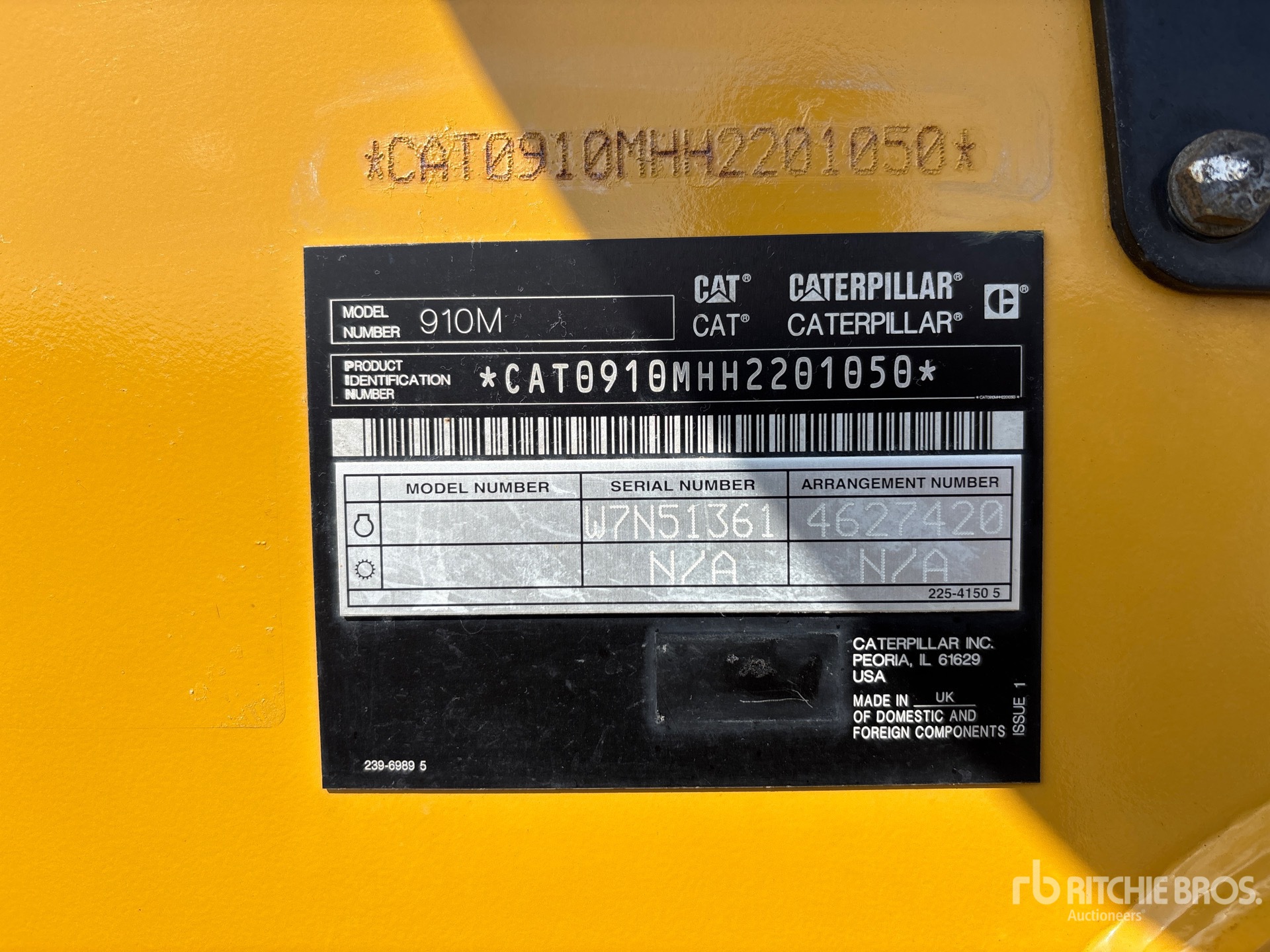 2019 Caterpillar 910M