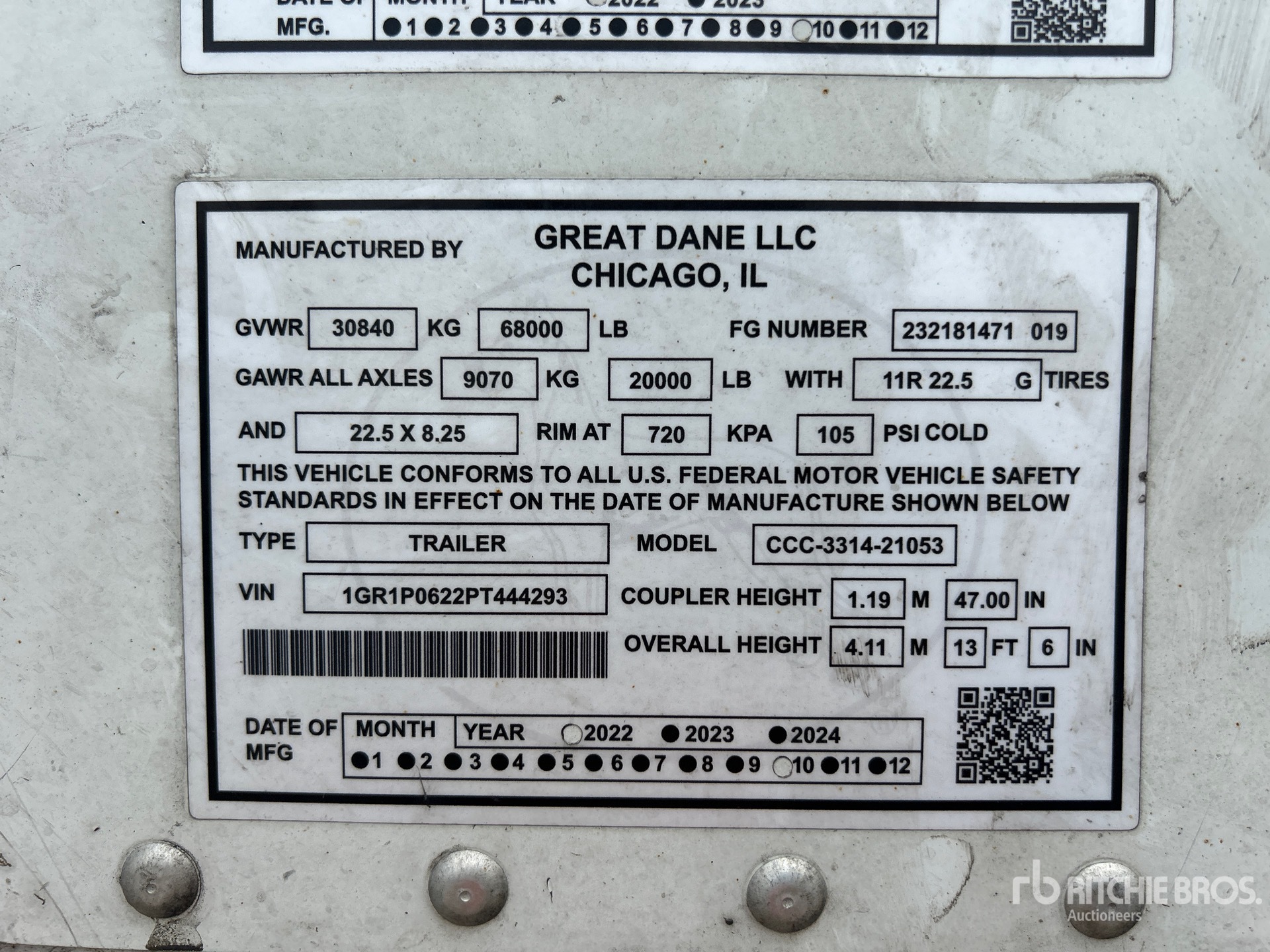 2023 Great Dane 53 ft x 102 in T/A