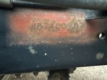 General Appearance with Frame Stamp Serial Number/VIN Photo