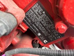 Motor with Emissionskontrollschild