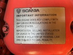 Engine with Emission Label