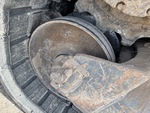 Undercarriage with Rear idler wear