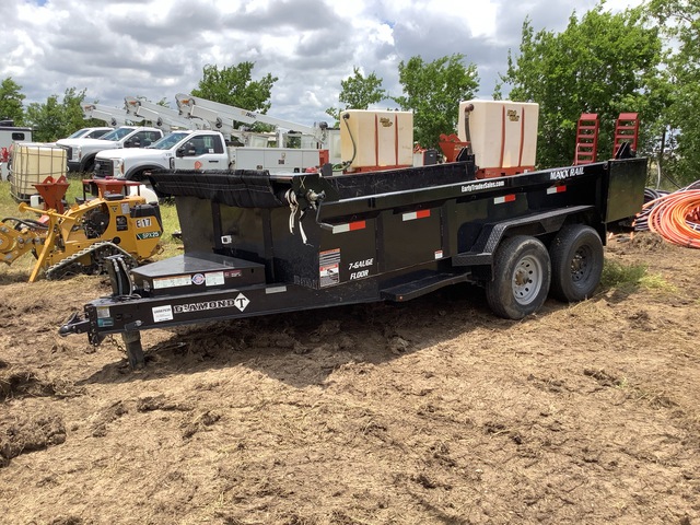 2024 Diamond 8314DMP140 14 ft T/A Dump Utility Trailer
