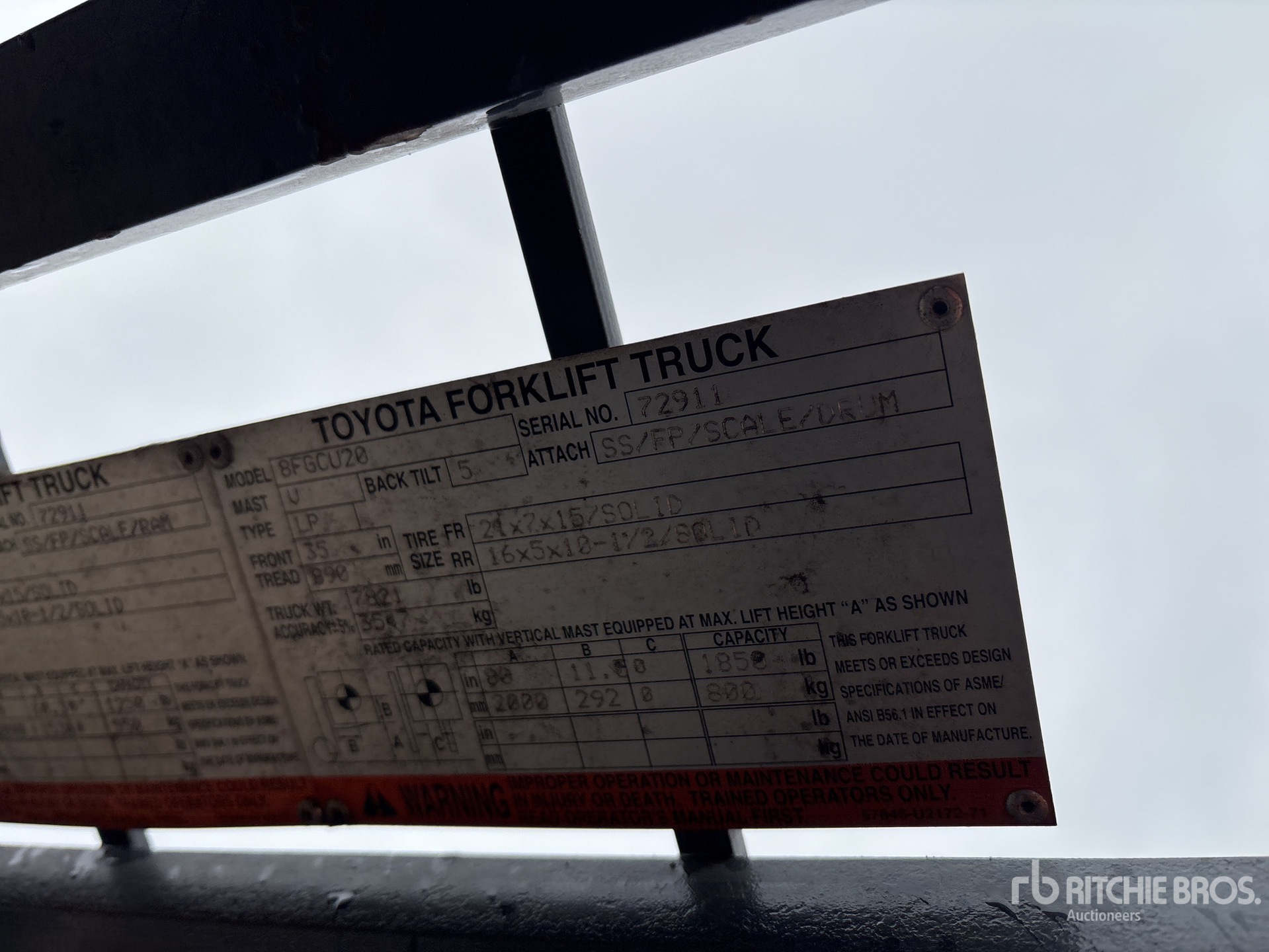 Photo of a 2015 Toyota 8FGCU20
