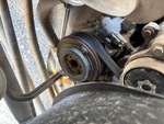 Engine with A/C Compressor