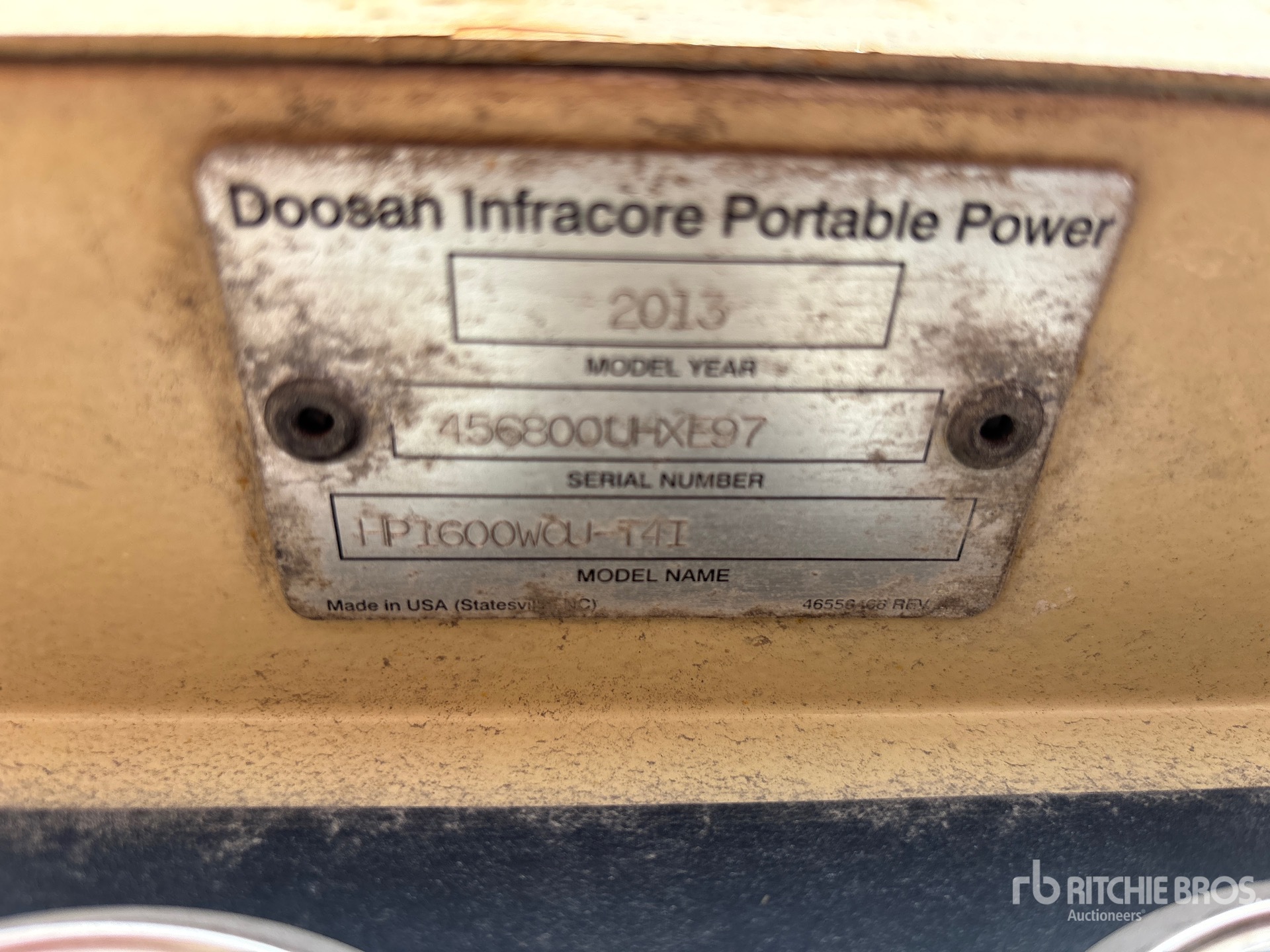 2013 Doosan Portable Power HP1600OU-T41